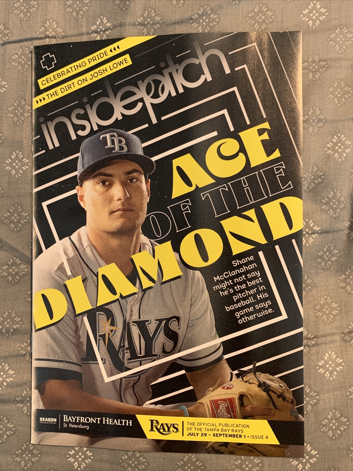 Tampa Bay Rays New Inside Pitch Issue #4 2022 Shane McClanahan On Cover