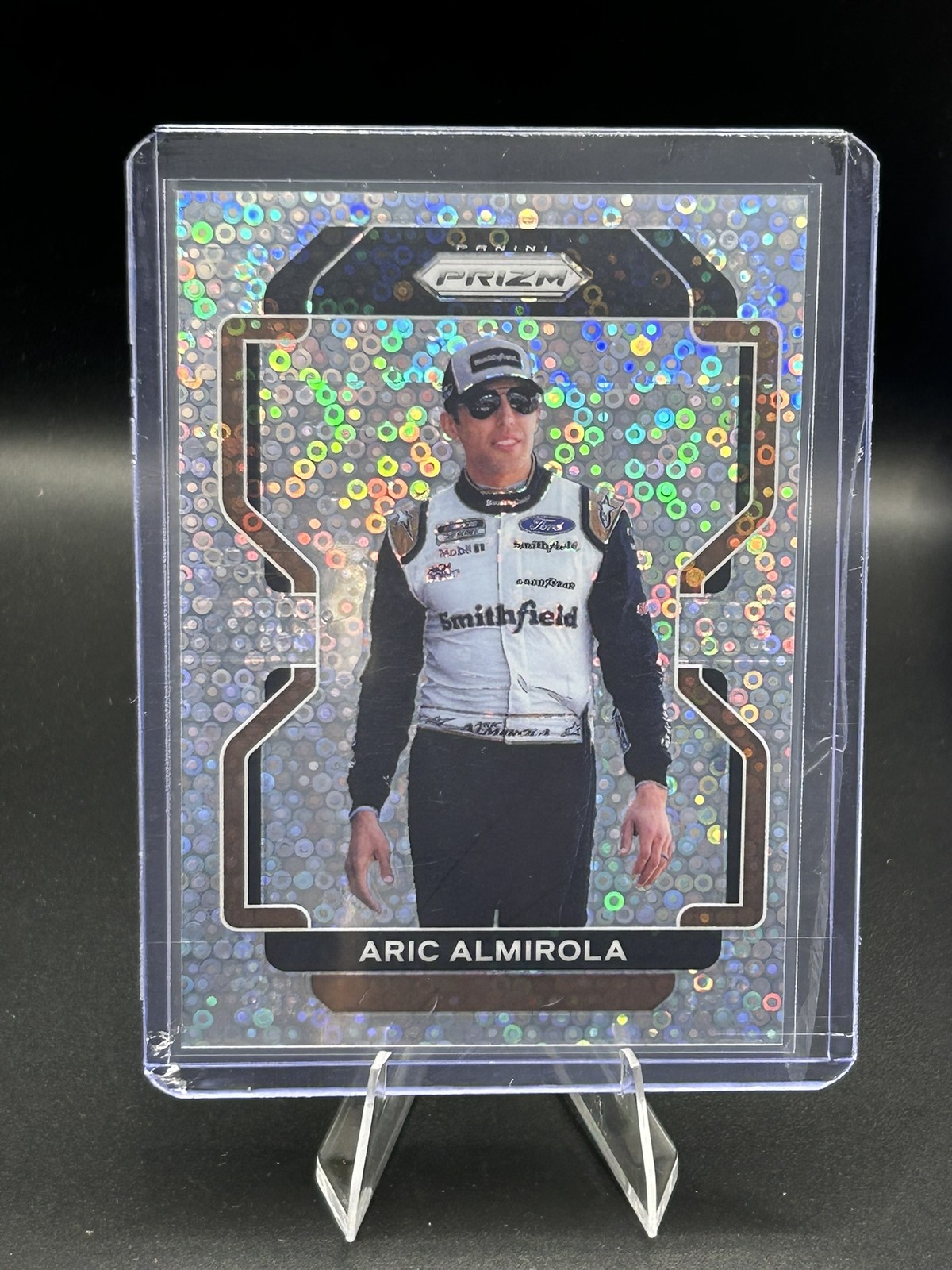 2022 Panini Prizm Racing ARIC ALMIROLA #15 NM Disco Prizm Stewart-Haas Racing