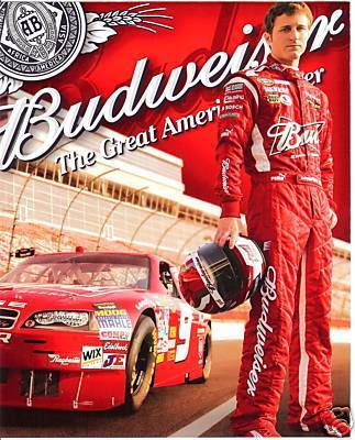 KASEY KAHNE 2009 BUDWEISER #9 POSTCARD 8 X 10