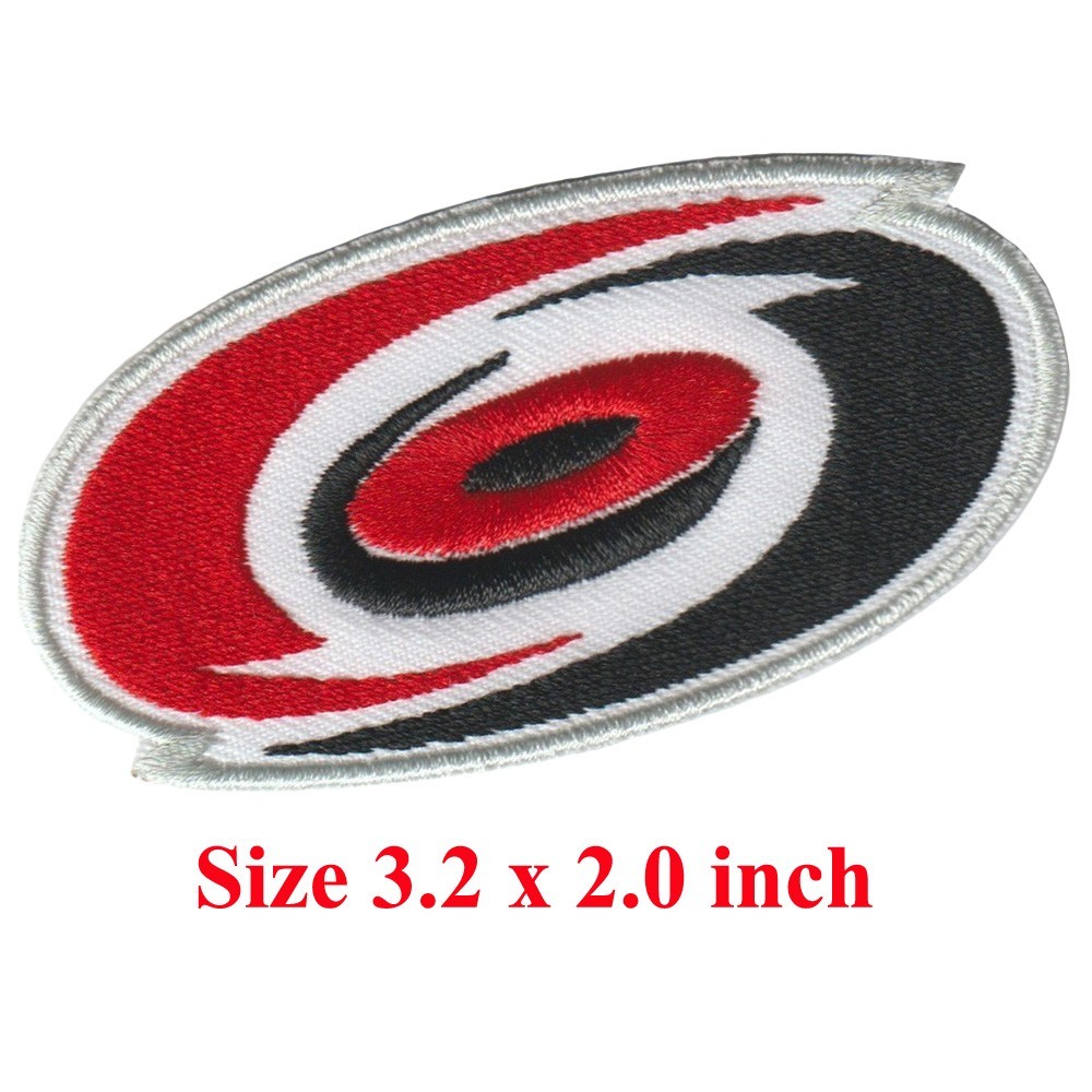 10 pcs Carolina Hurricanes Hockey Logo Size 3.2 in x 2.0 in Sew Iron On Patches