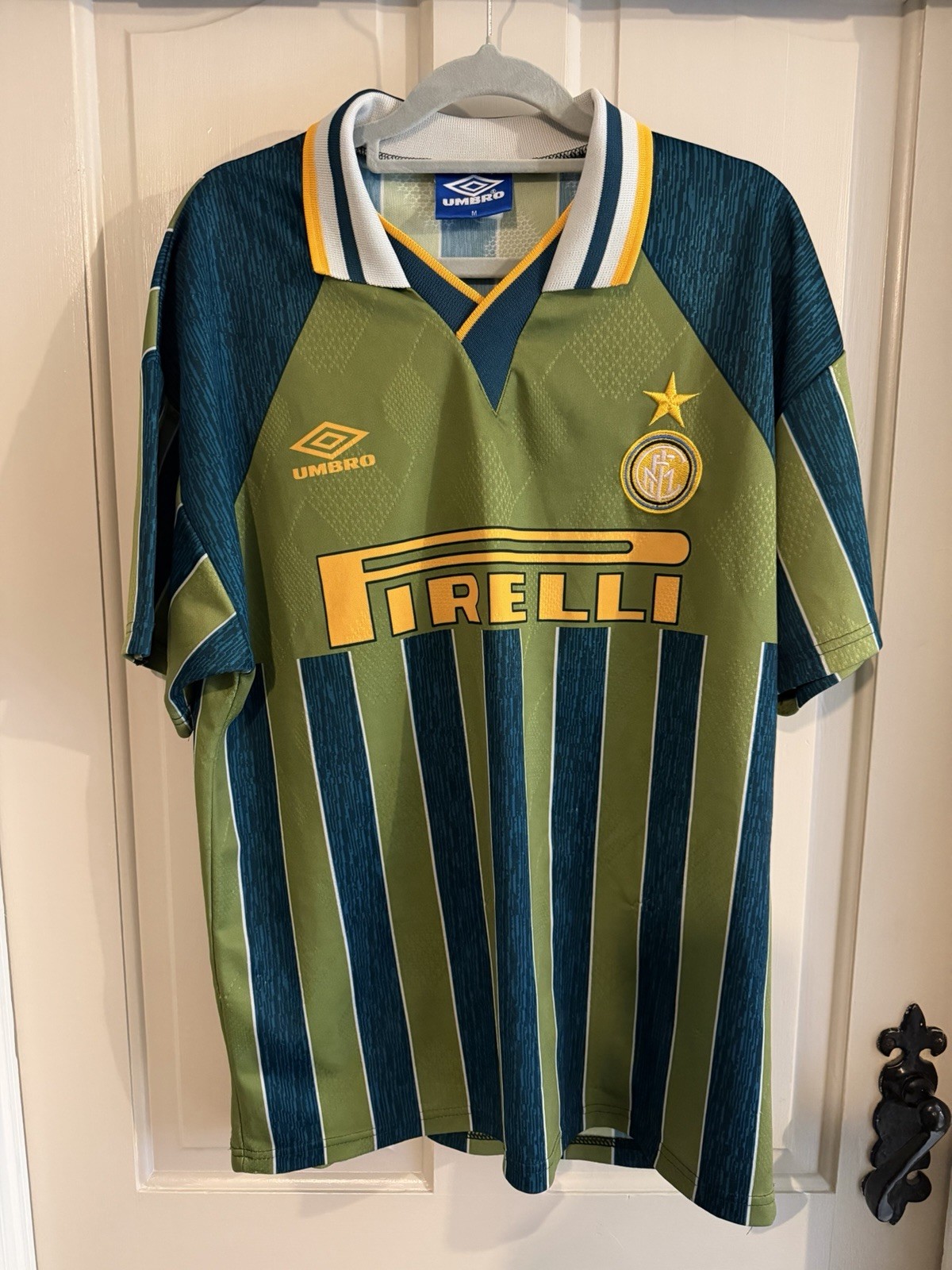 Inter Milan 1995/1996 Third Umbro Football Shirt Medium Vintage Original RARE