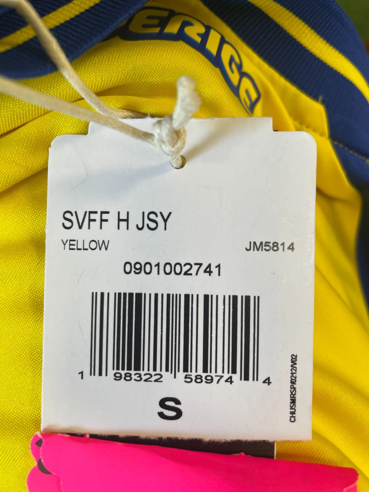 adidas Sweden Home Men’s Stadium Soccer Jersey 26/27 – Yelllow/Blue/White