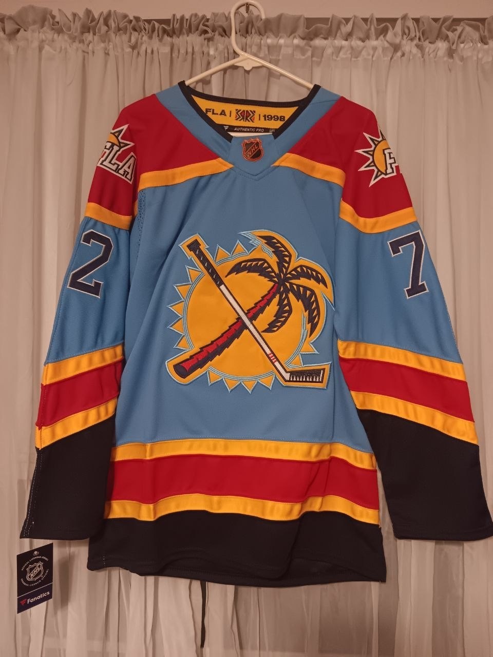 Sergei Bobrovsky #72 Florida Panthers Blue Reverse Retro Jersey *Read Disc!!!*