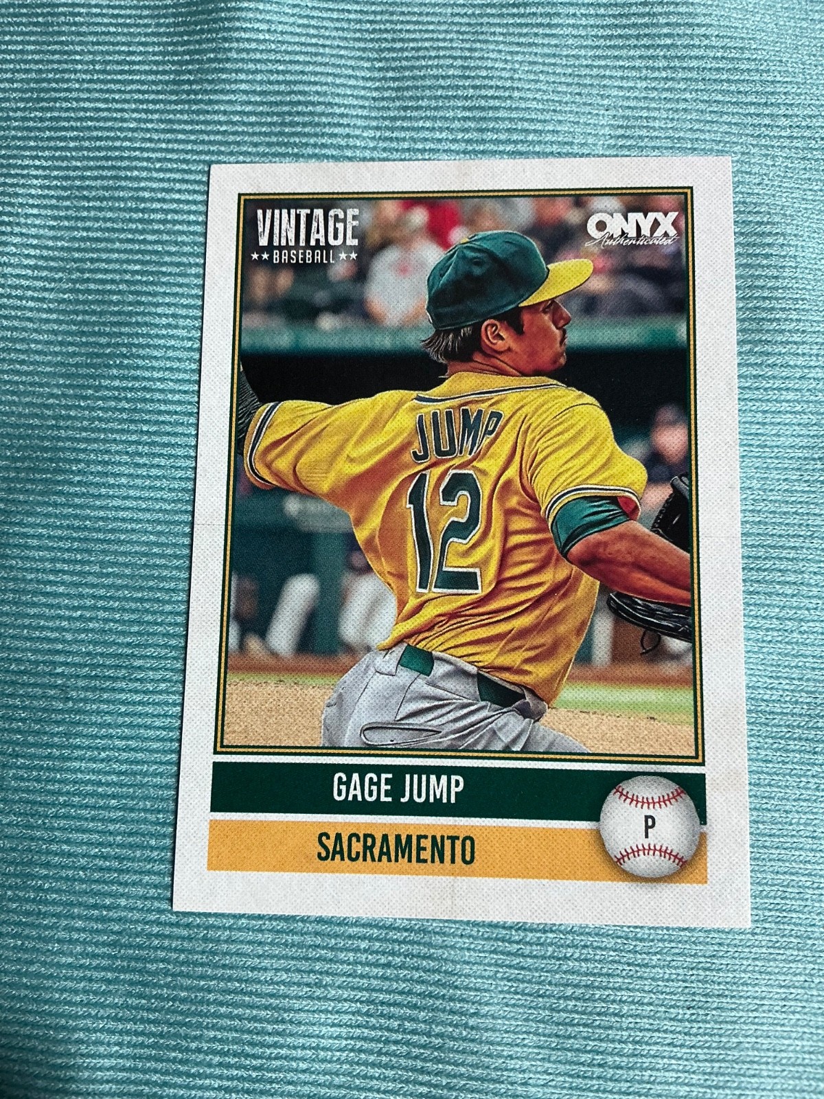 2026 Onyx Baseball Gage Jump Base Card Oakland Athletics