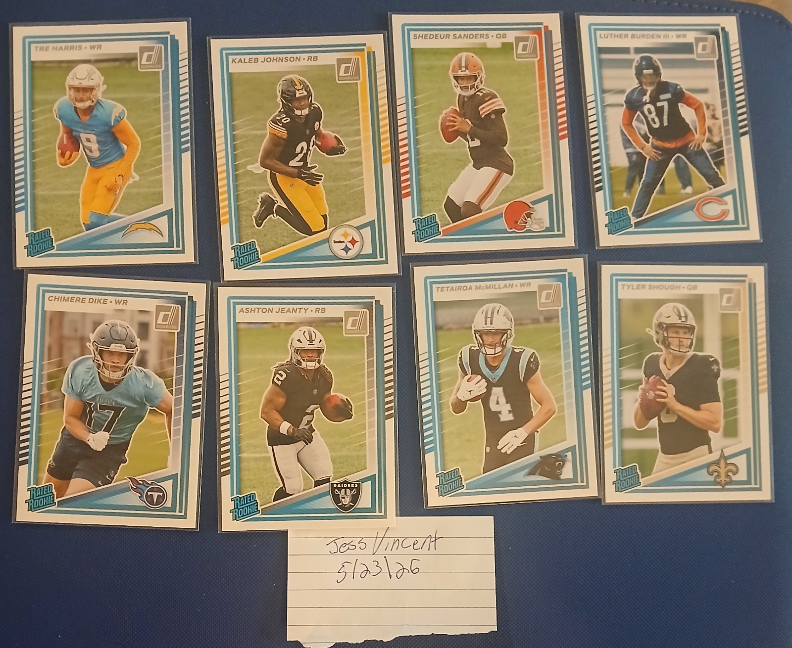 Donruss/Panini Select 2025 145 Football Card Lot. Less Than .50 Cents Per Card