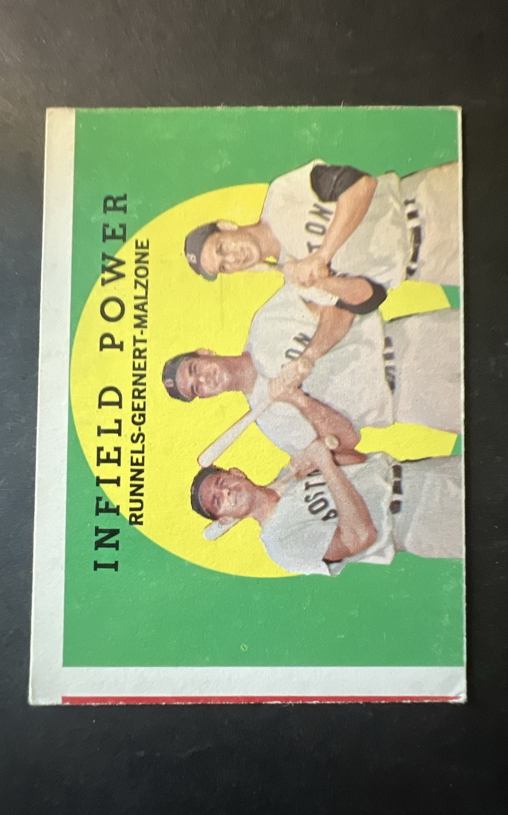 1959 Topps – High # Pete Runnels, Frank Malzone, Dick Gernert #519 GOC