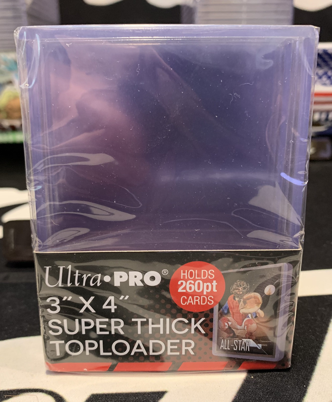 Ultra Pro 3X4 Super Thick Toploaders 1 Pack of 10 for up to 260pt Cards JW