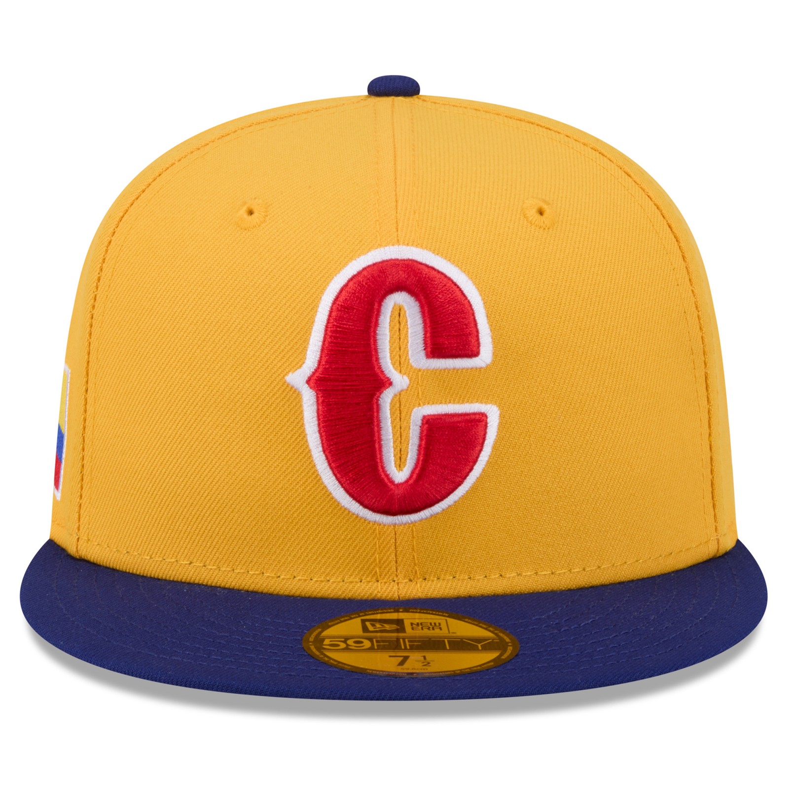Men’s New Era Yellow/Blue Colombia Baseball 2026 World Baseball Classic 59FIFTY