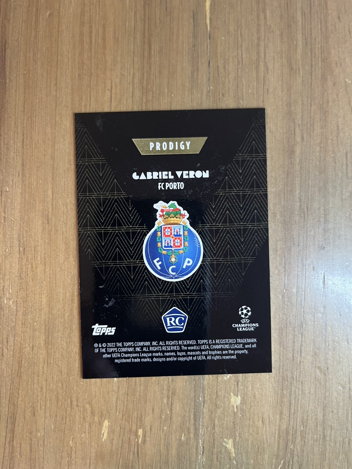 2022-23 Topps Deco UCL Prodigy Gabriel Veron ROOKIE RC FC PORTO