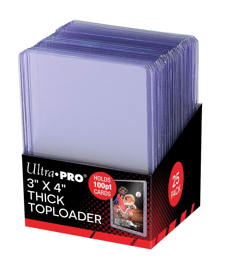 Ultra Pro Toploader – 3×4 Thick 100pt (25 per pack)