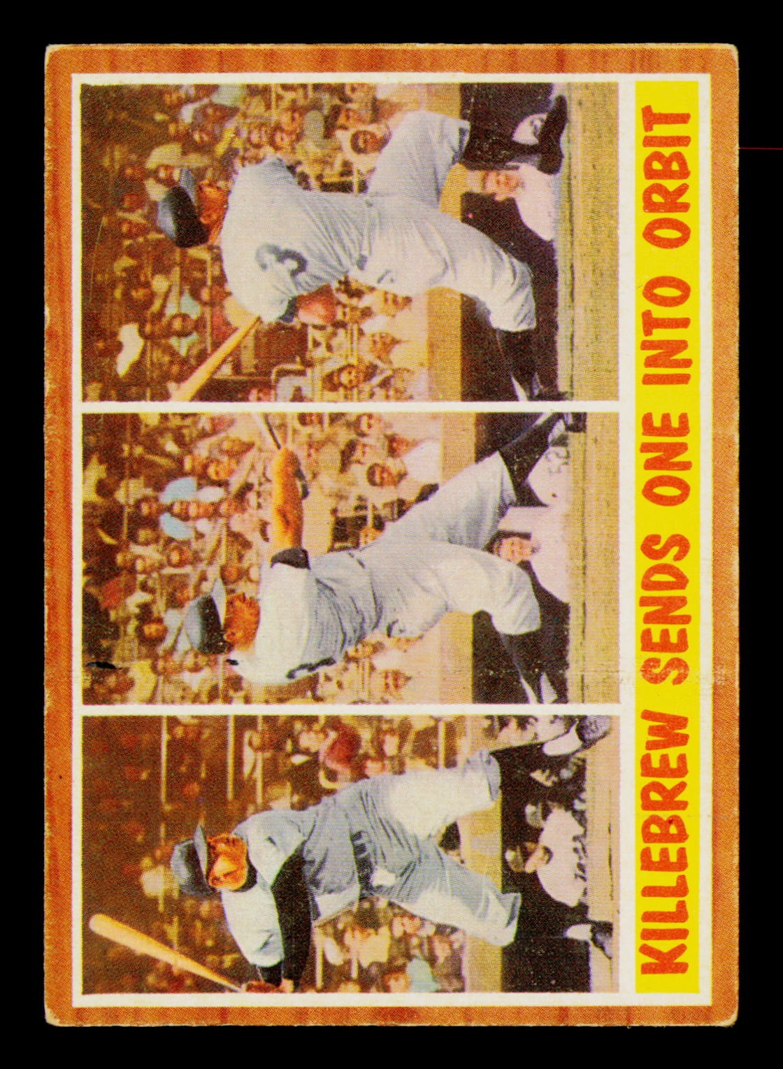 1962 Topps #316 Killebrew Sends One Into Orbit