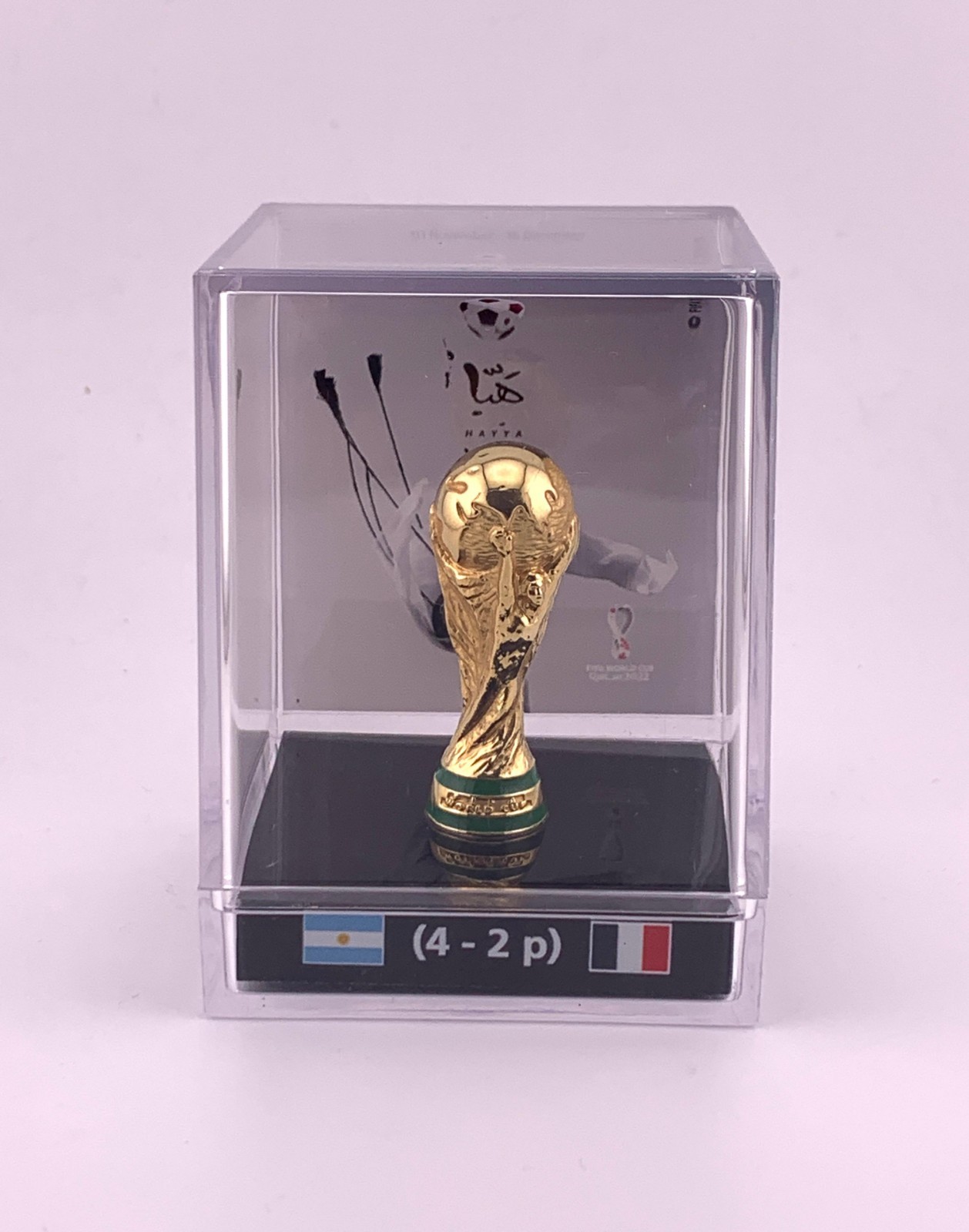 FIFA World Cup Qatar 2022 Final Match Trophy Replica | Poster in acrylic case