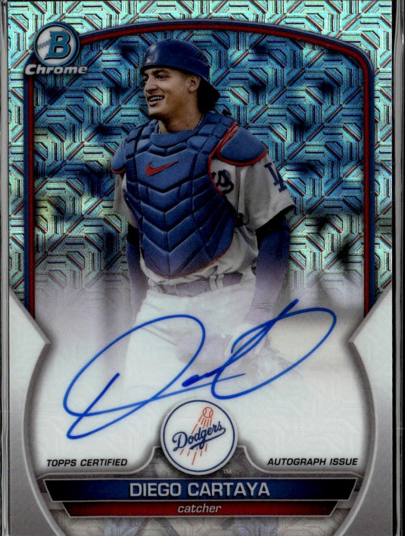 2023 Bowman Chrome Mojo Autographs Diego Cartaya #BCMA-DC | Dodgers