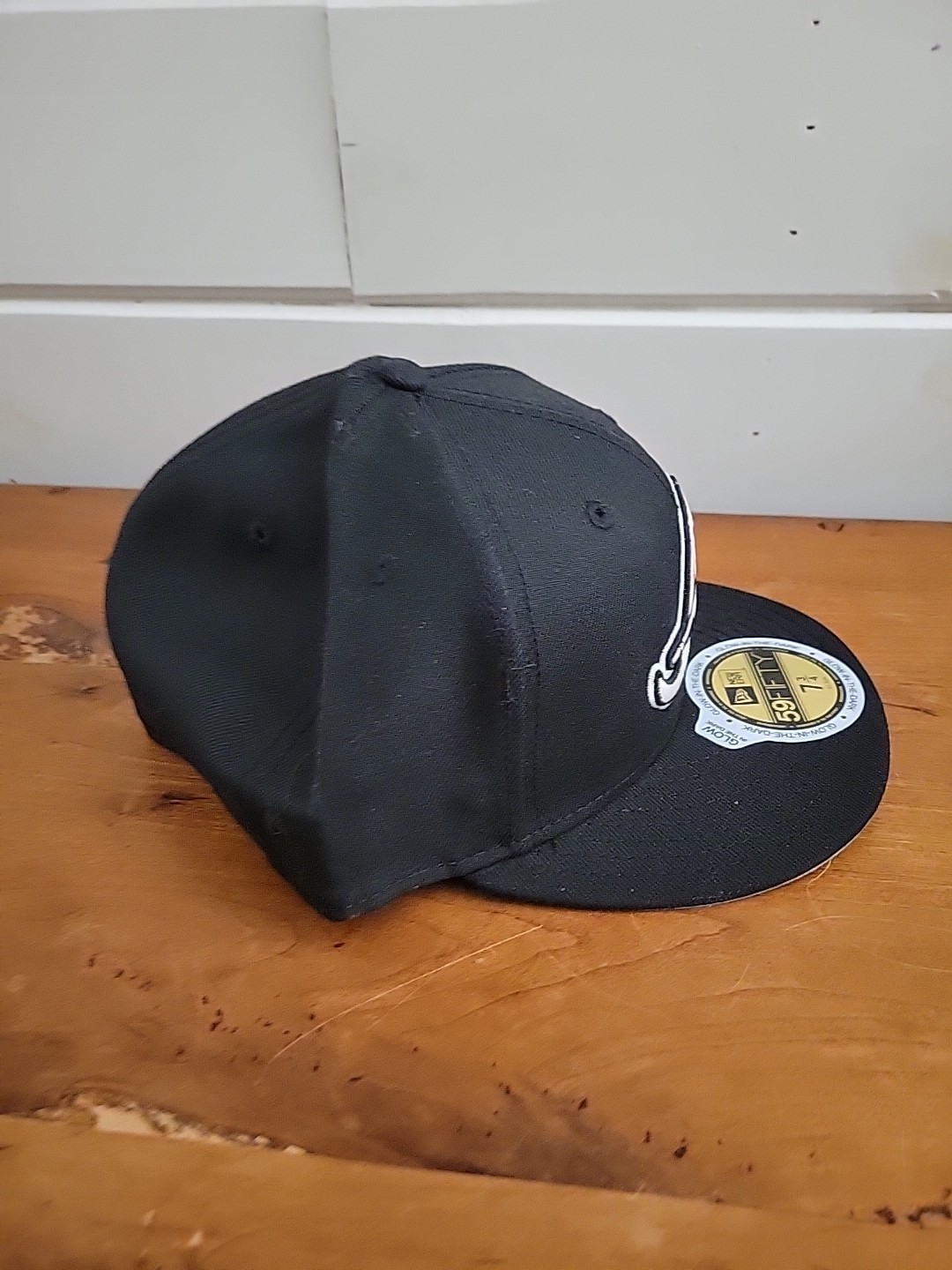 RARE New Era ATLANTA BRAVES MLB 59Fifty Hat Cap 7 3/4 3D Shadow Glow In The Dark