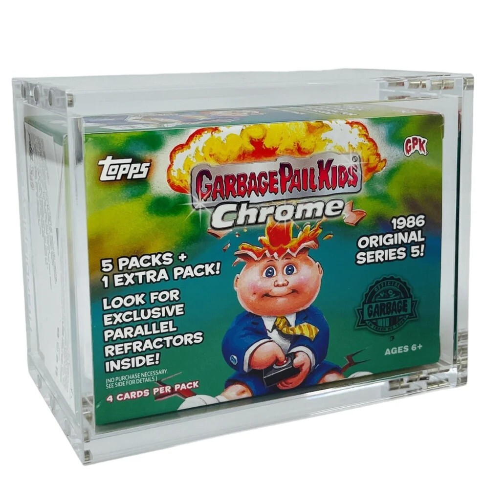 Acrylic Display Case Magnetic Lid FITS 2026 Topps Chrome DISNEY Blaster Box
