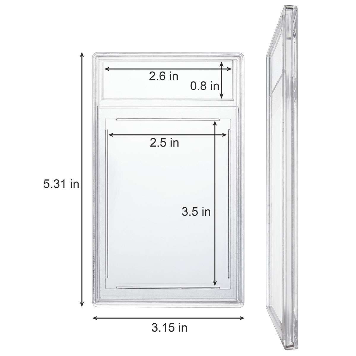 5-20Pcs Empty Graded Card Holder 35PT Slab for Trading Sport Card Protector Case