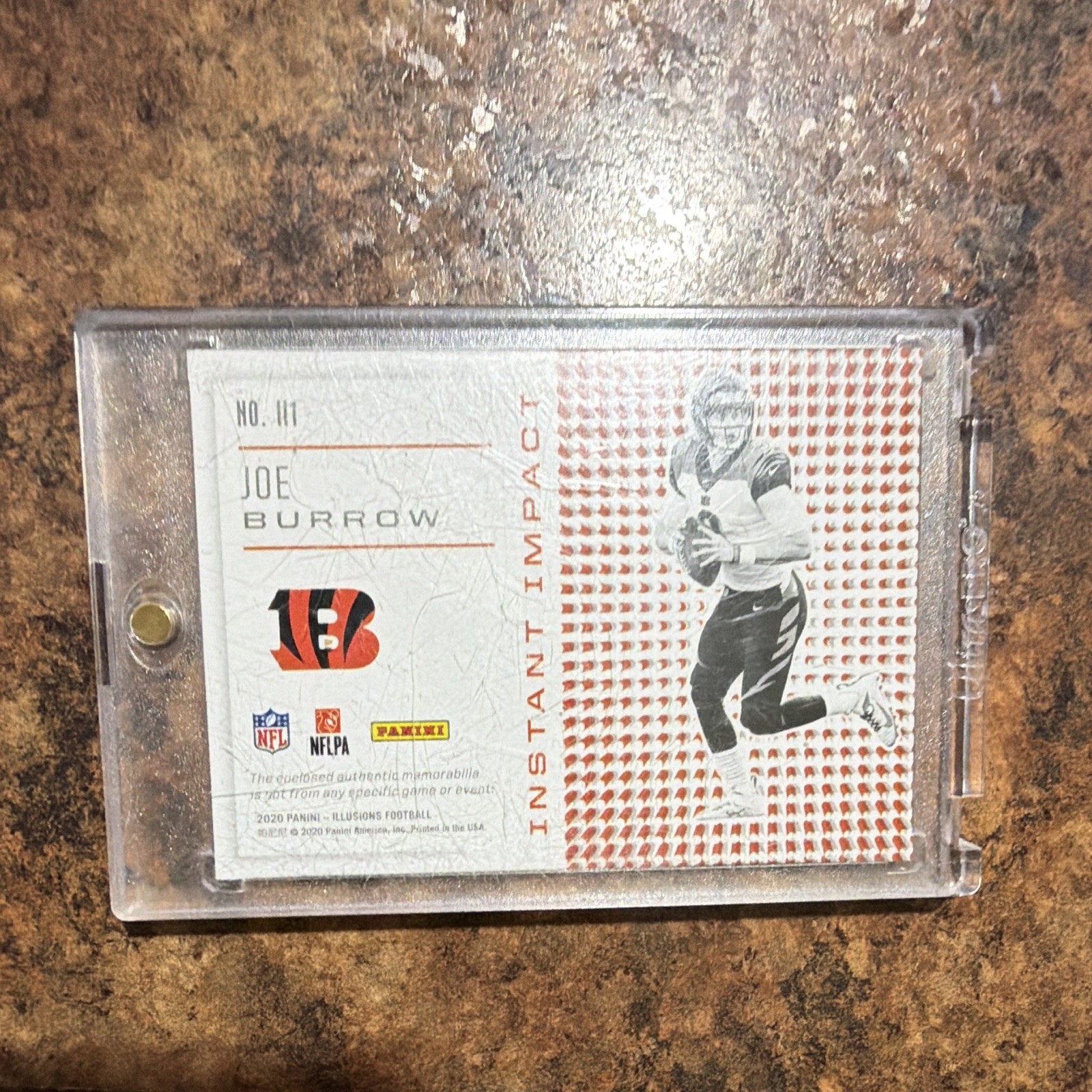 Panini 2020 Illusions Instant Impact Joe Burrow #II1 Bengals Memorabilia