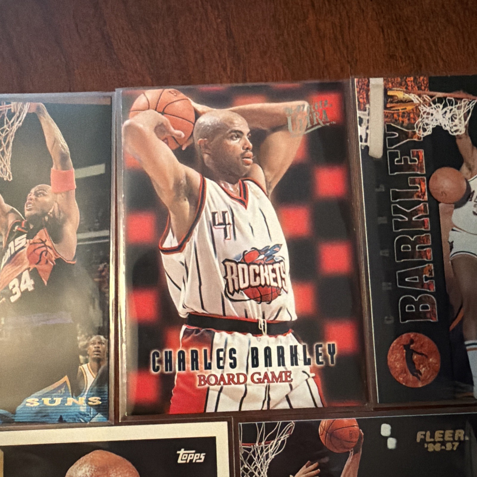 5 Various Charles Barkley Basketball Cards Insert And Base Cards