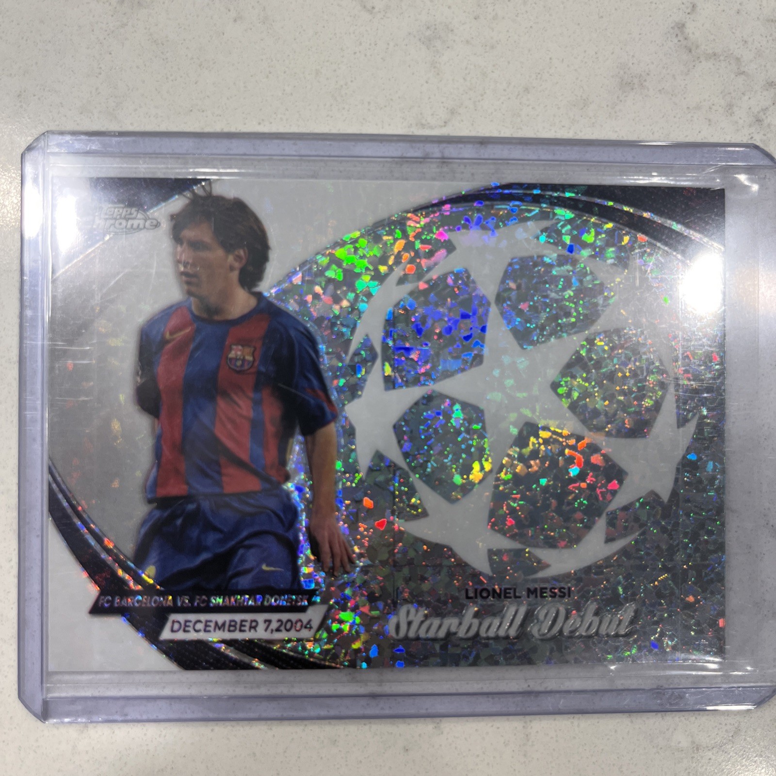 2023-24 Topps Chrome UEFA Club Competitions Starball Debuts Lionel Messi #SD-10