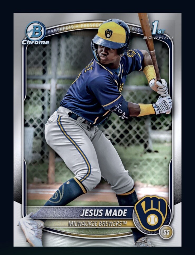 2025 TOPPS Bowman 1st Chrome Prospects – JESUS MADE (Topps MLB Bunt Digital card