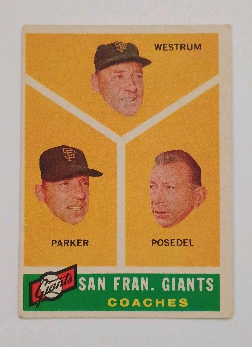 1960 Topps – Wes Westrum, Salty Parker, Bill Posedel #469 (RC)