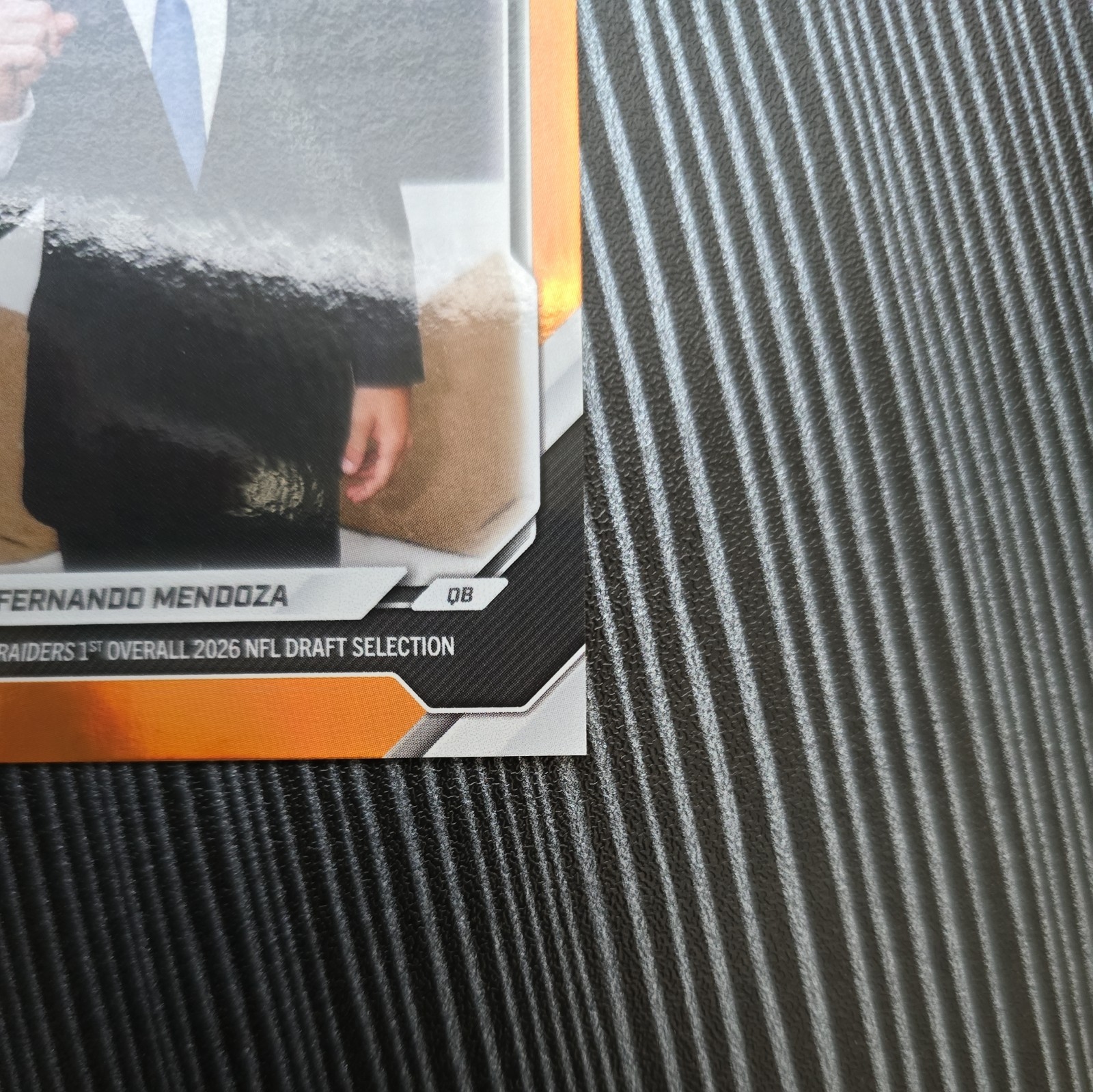 Topps 2026 Now Fernando Mendoza Raiders NFL Draft Rookie Orange /25 FMEN