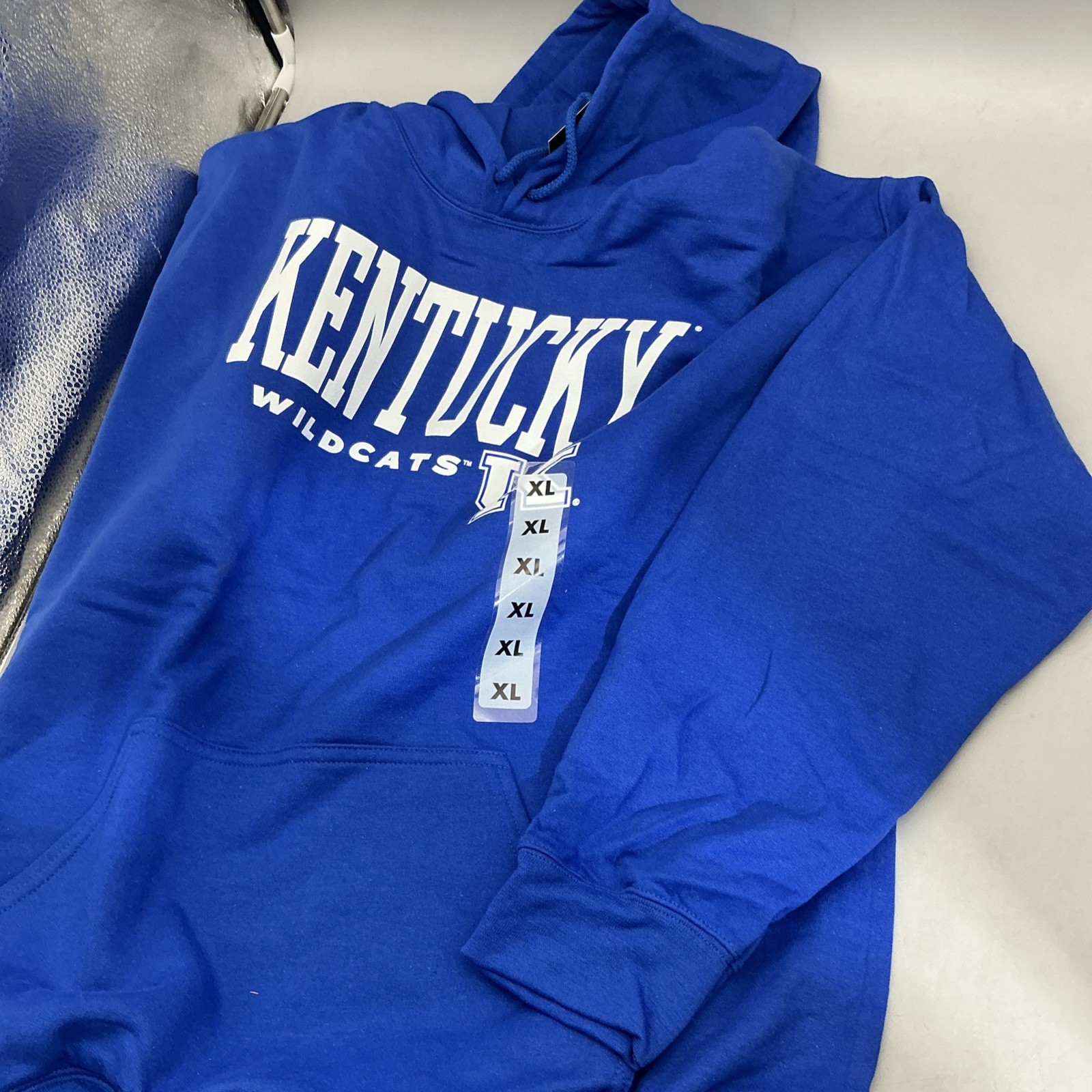 Kentucky Wildcats UK Men’s Football Hoodie Size XL Blue Brand New