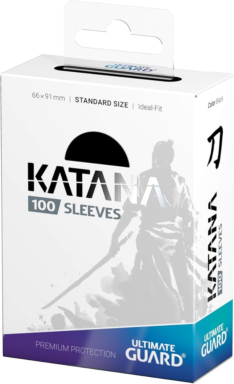 Katana Card Sleeves – 100 Standard Size (66x91mm), Black Back, Durable