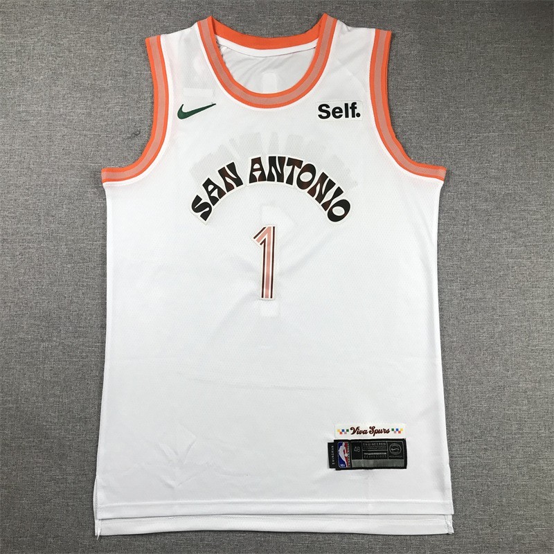 Duty-Free Victor #1 Wembanyama Men’s Stitched Jersey 5 Colors