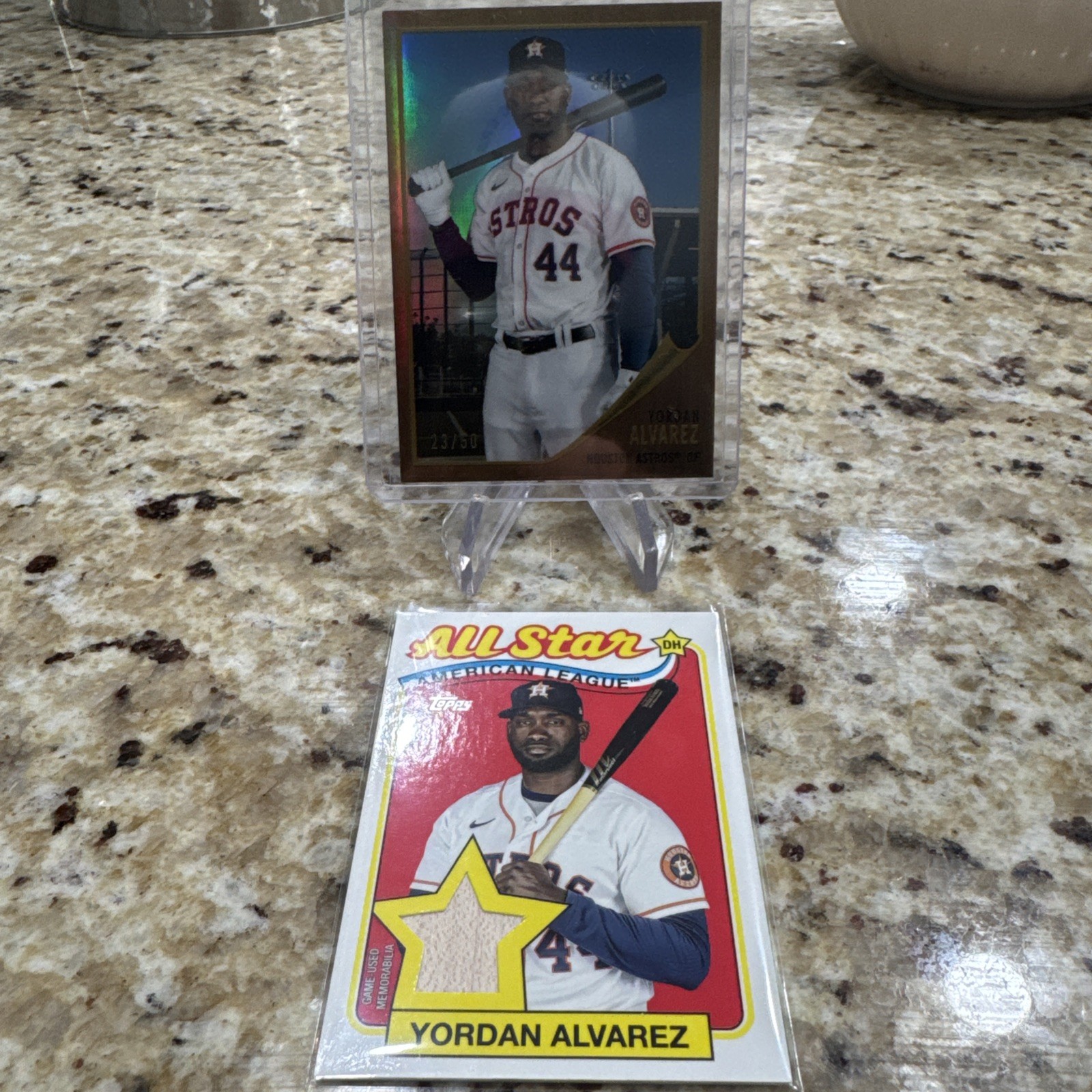 2024 Topps Chrome Lids Mitchell & Ness Refractor Yordan Alvarez GOLD /50 SSP #12