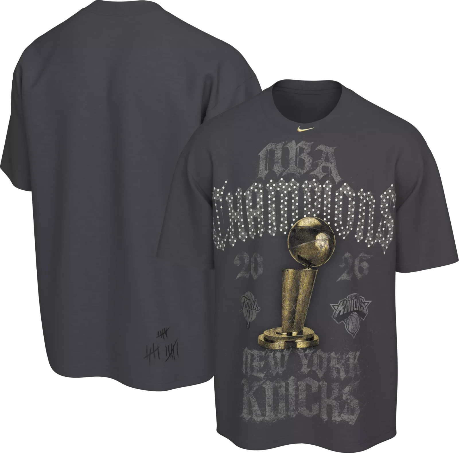 New York Knicks Nike NBA Finals Authentic Locker Room Limited On Court T-Shirt