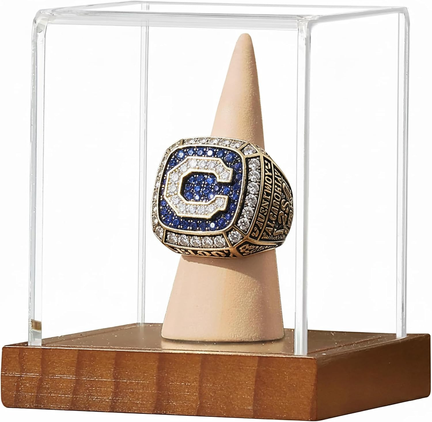Hat Display Case,Clear Acrylic Baseball Cap Display Box Stand with UV Protection