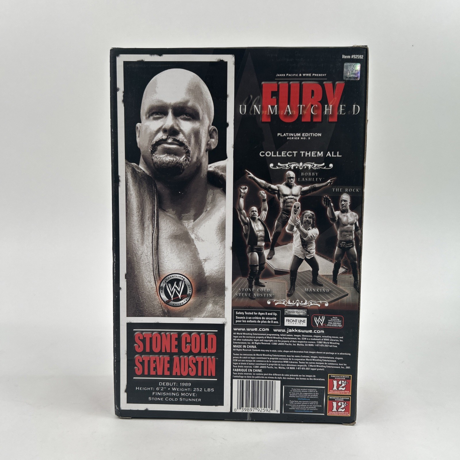 The Rock WWE Unmatched Fury Action Figure JAKKS NIB Platinum Ed. Series 5 AF619