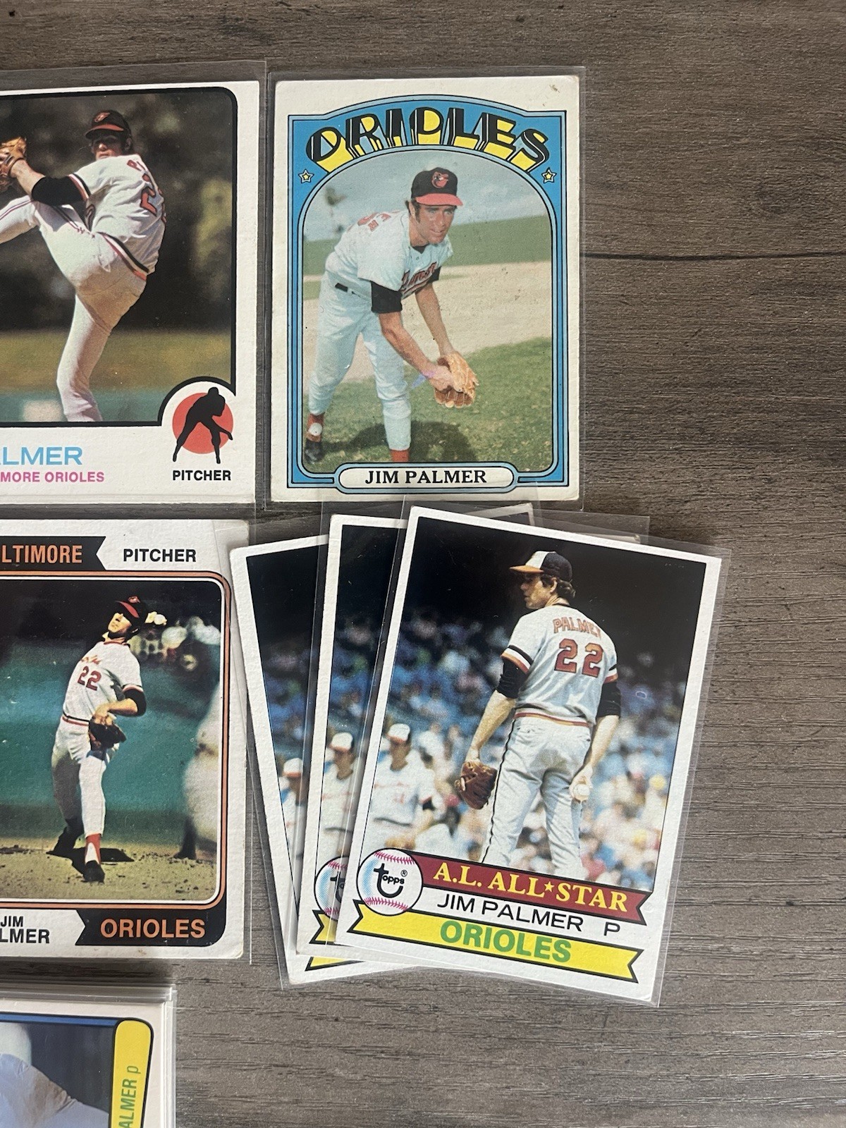 Jim Palmer Lot with SGC Graded 1966 Rookie RC – Plus 1984 Topps Tiffany & More