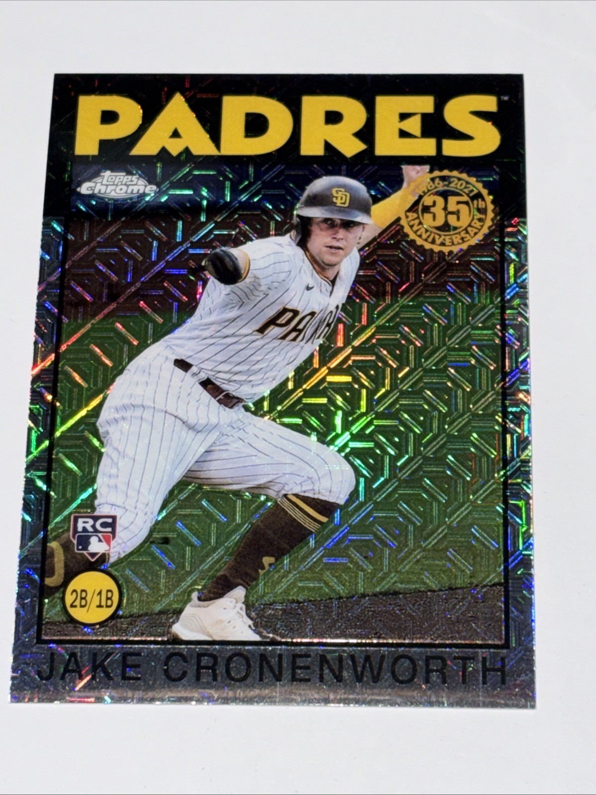 2021 Topps Chrome Silver Pack #86TC-60 Jake Cronenworth RC Mojo Refractor