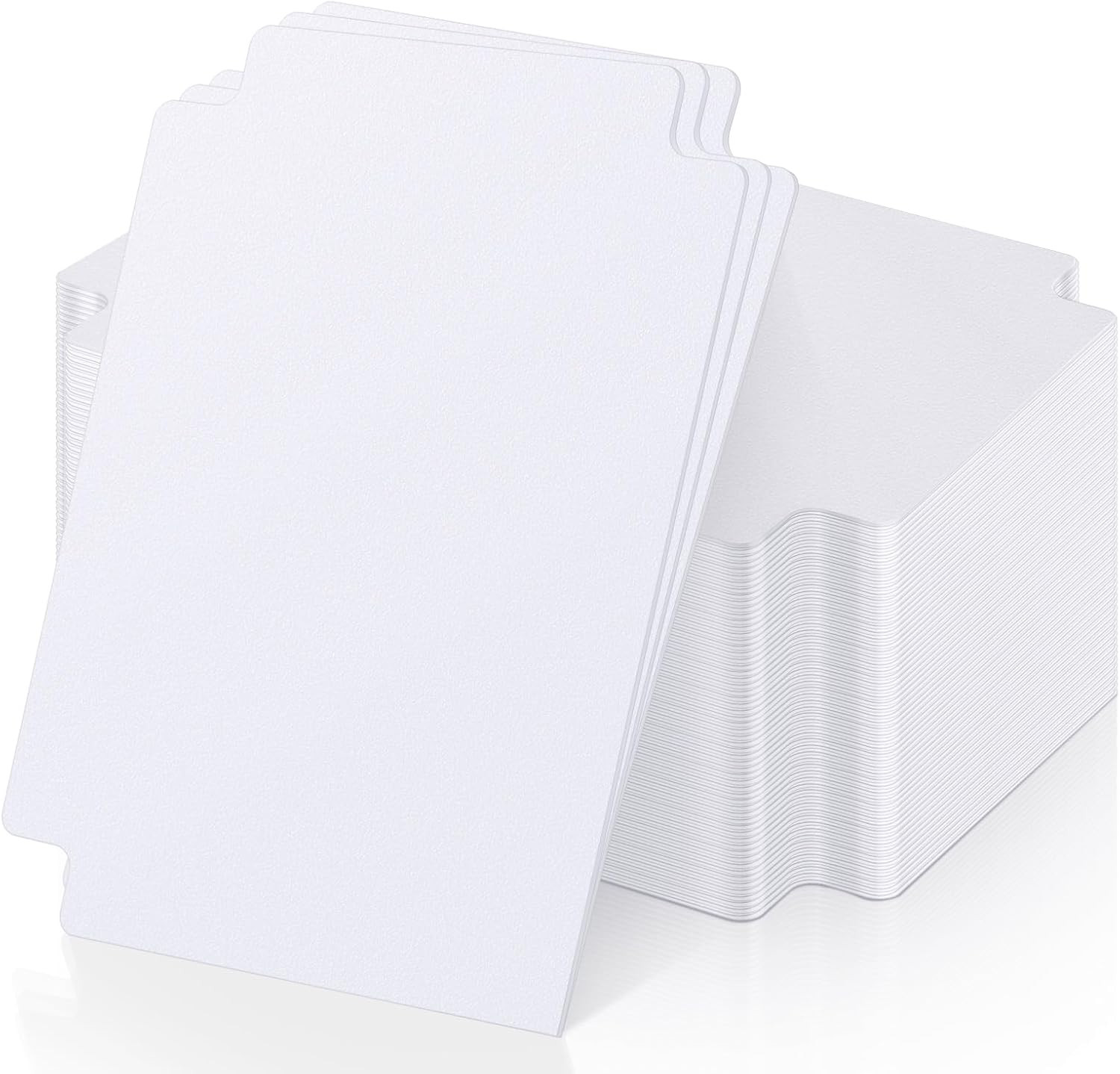 120 Pcs Trading Card Dividers Card Sorting Tray White Card Separators with Tabs