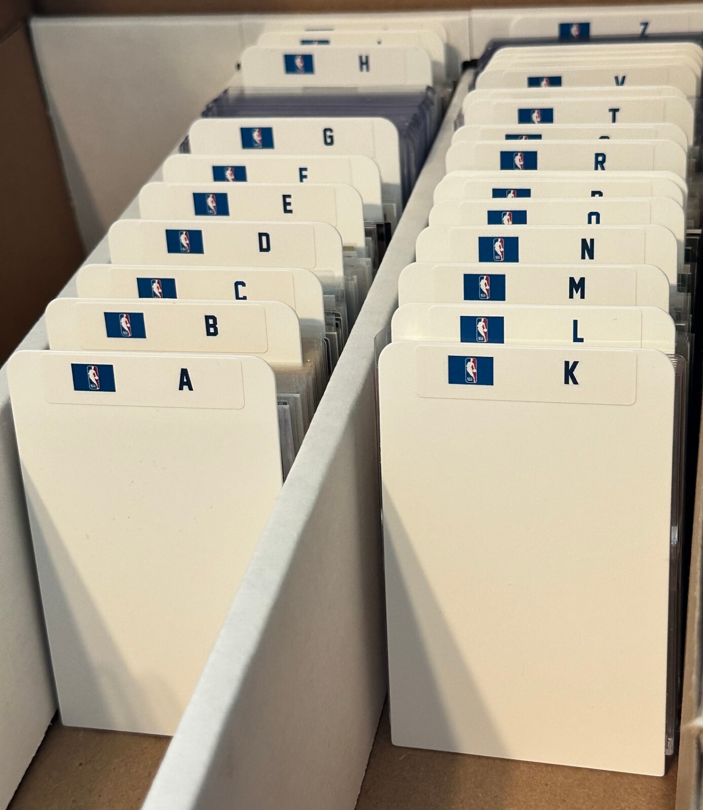 (26) TALL Sports Card Dividers with 26 FREE NBA A-Z Labels Set
