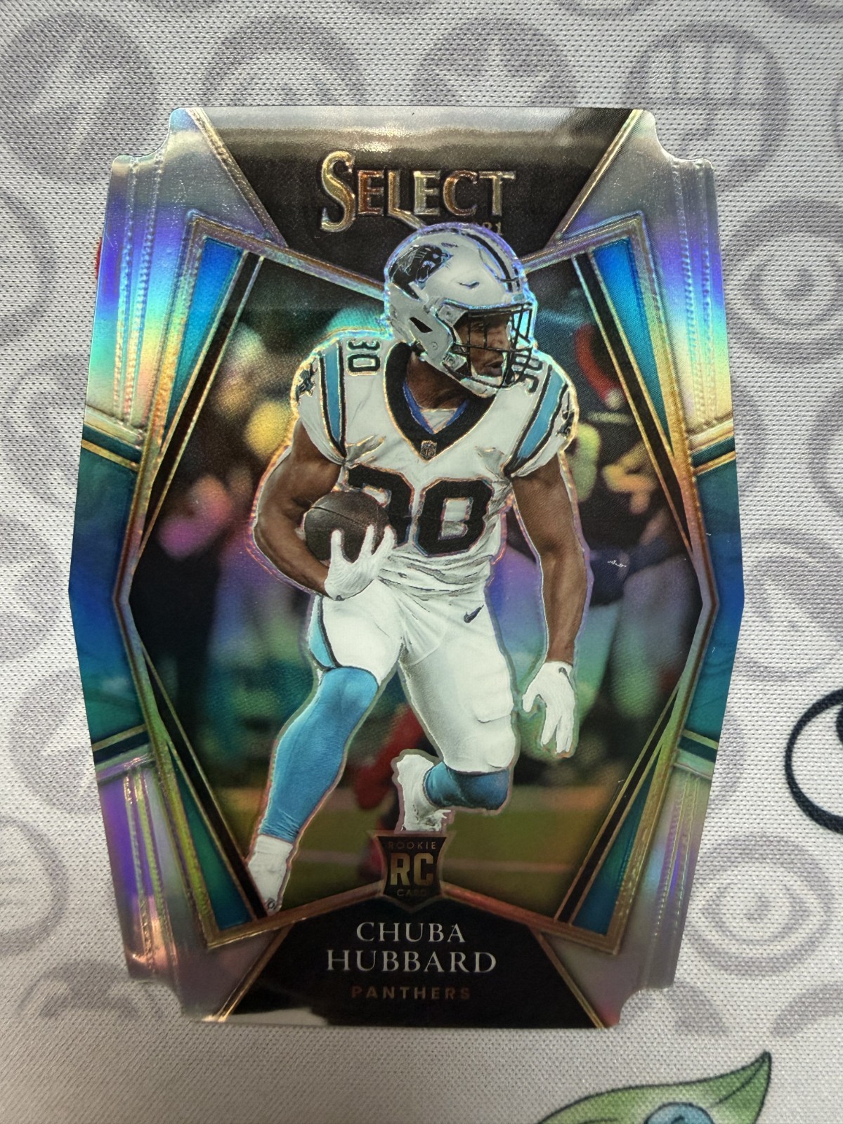 2021 Select Premier Chuba Hubbard #176 Copper Prizm Die-Cut Panthers NM