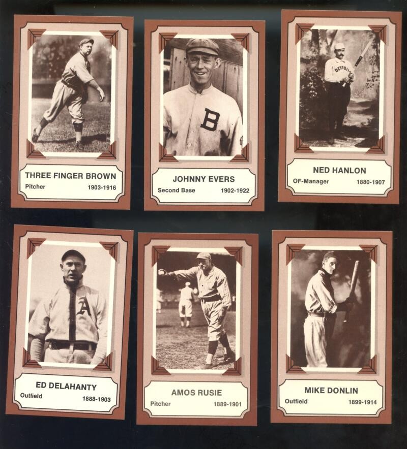 1974 Fleer Laughlin Pioneers Of Baseball Part Complete Set 16 Card Lot Cy Young