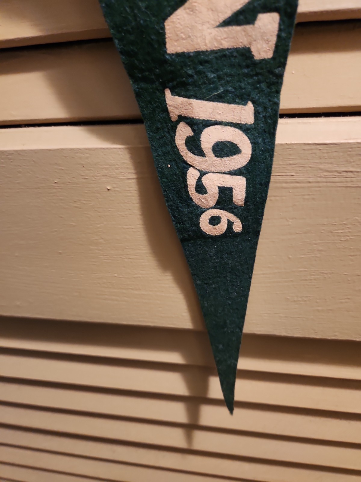 Vtg 56 Michigan State Felt Rose BOWL Pennant 24″ Spartans Football