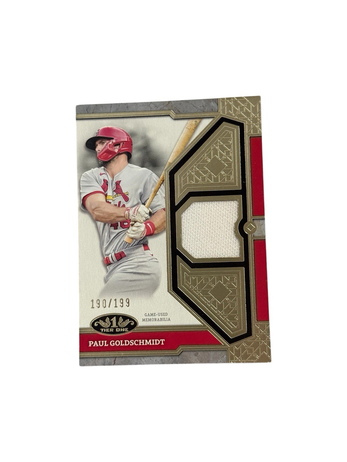 2024 Topps Tier One – Tier One Relics Paul Goldschmidt #T1R-PG /199 (MEM)