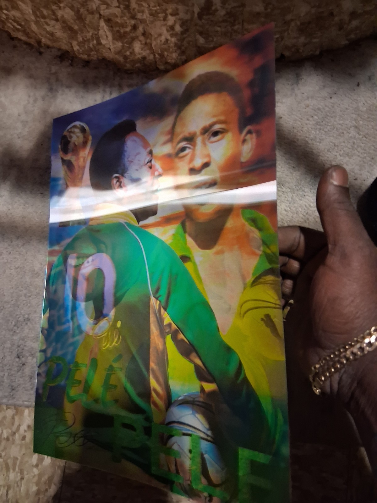 Pele Brazil Holographic11x14 UnFramed 3D 3 in 1