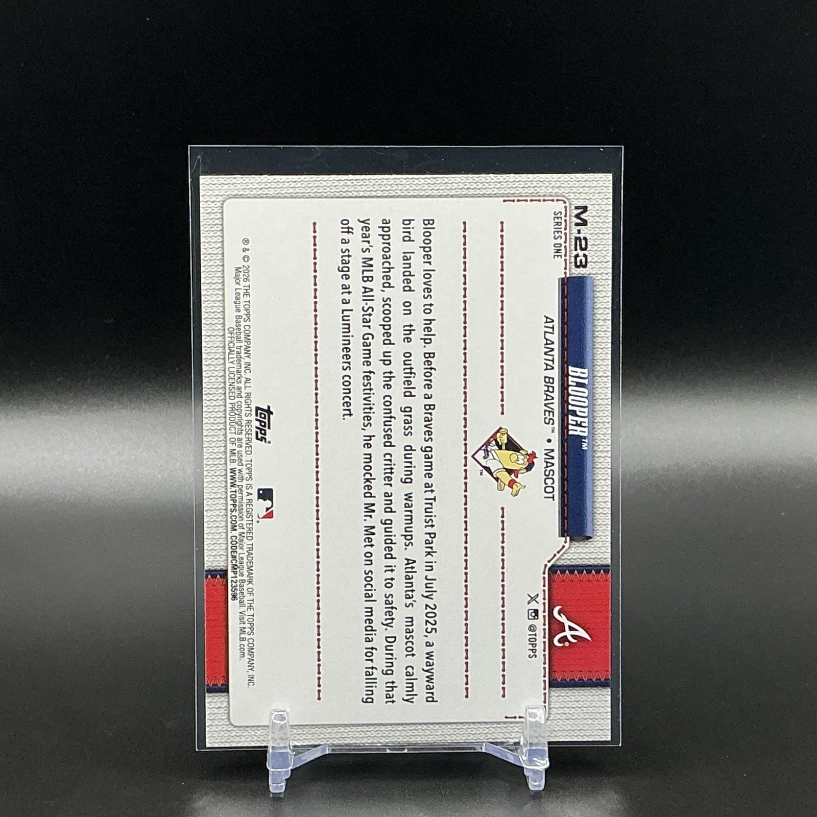 2026 Topps Series 1 – Mascots Atlanta Braves #M-23