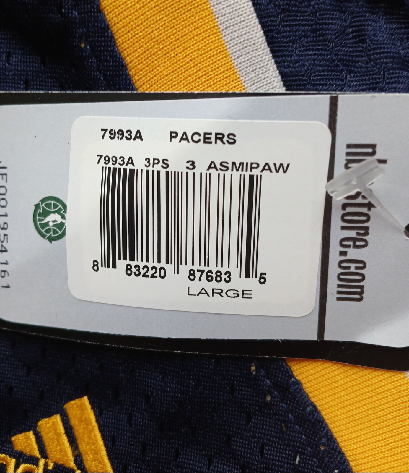 ADIDAS INDIANA PACERS SWINGMAN BLANK TEAM NAVY JERSEY 2XL