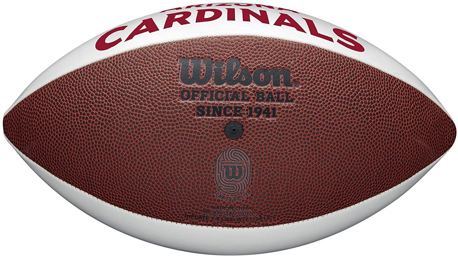 Arizona Cardinals Full Size Official Autograph Signature Series White Football