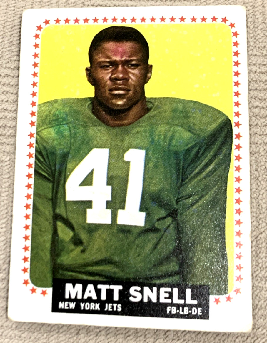 1964 Topps – Matt Snell Rookie (RC) #125 – New York Jets – EX
