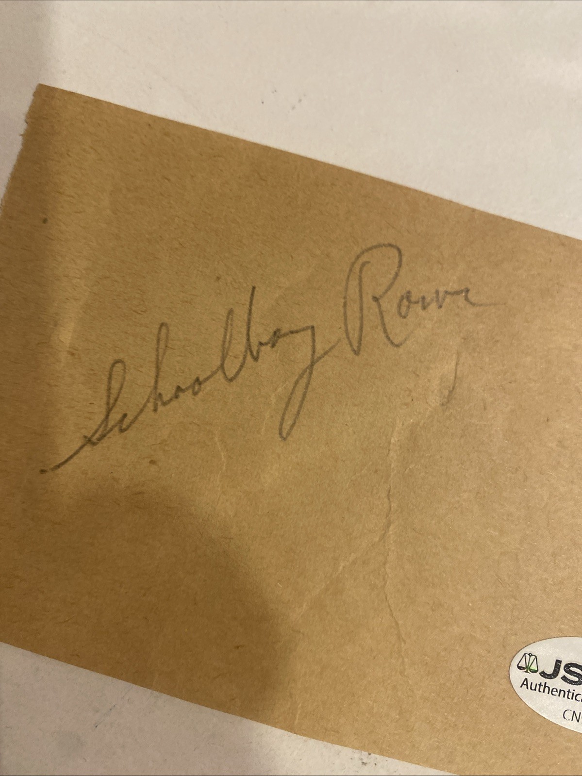 Schoolboy Rowe Signed 4 3/4″ x 3″ Autograph Page JSA COA