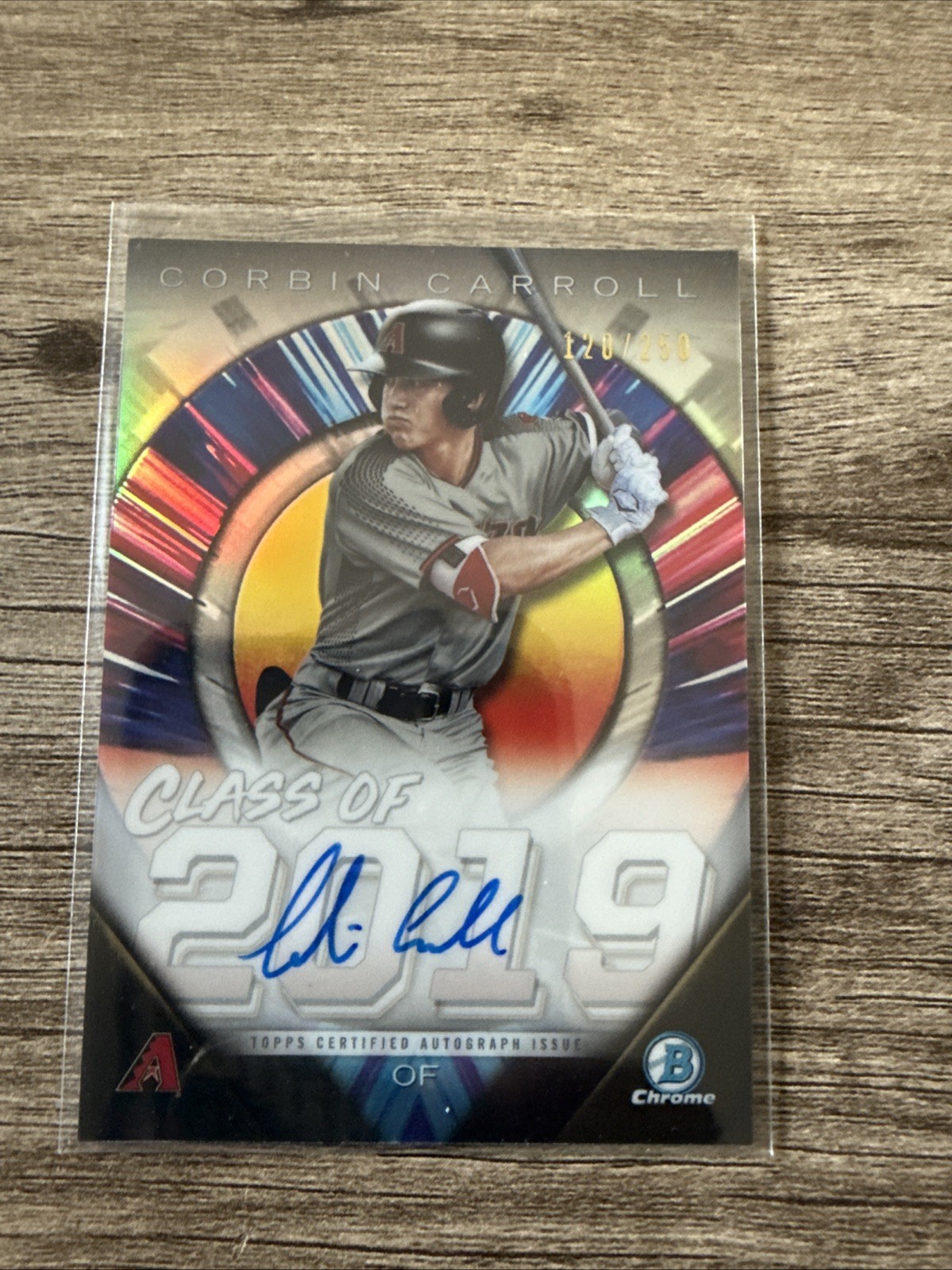 2019 Bowman Draft – Chrome Class of 2019 Autographs Corbin Carroll #C19A-CC /250