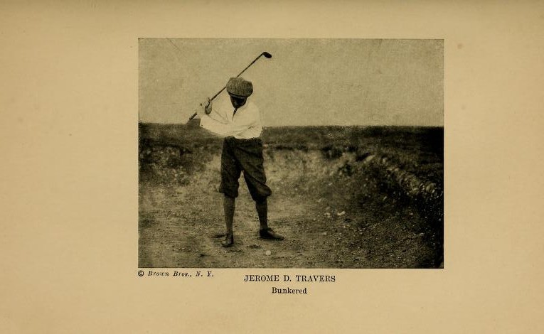 1915 Jerry Travers US Open Golf Champion Brown Bros Type 2 Photo Published BOOK