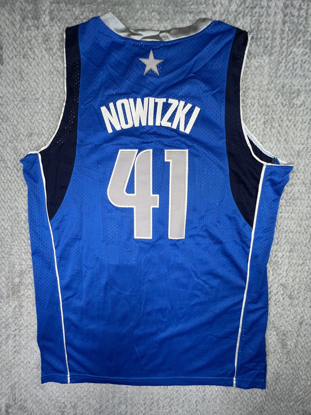 Adidas Dirk Nowitzki Dallas Mavericks Jersey Basketball Mens Size 50 Adult
